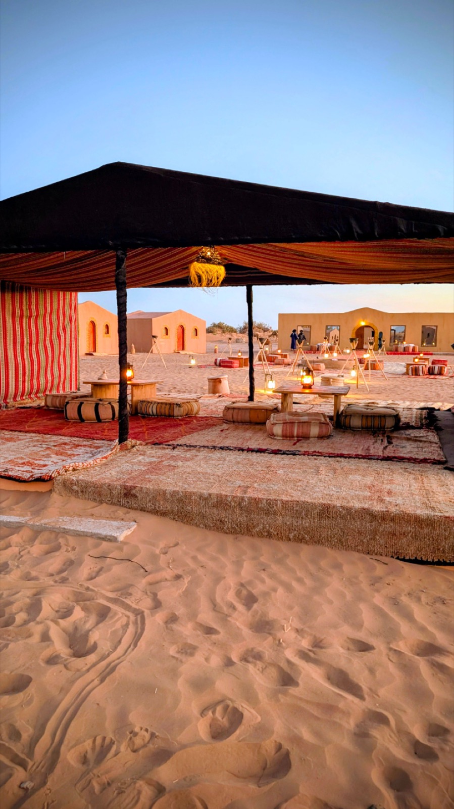Bivouac au crépuscule