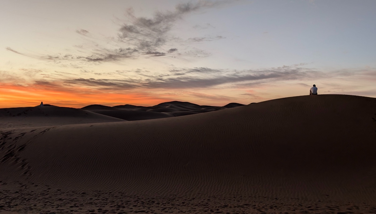 Silhouette au coucher du soleil