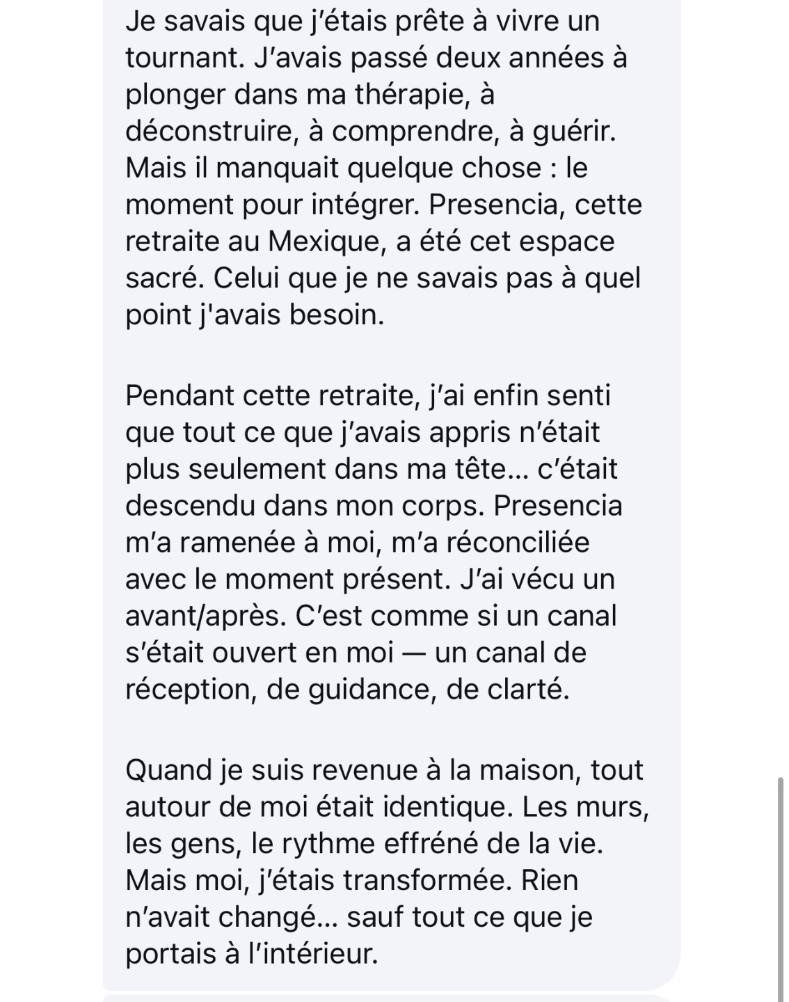 Témoignage